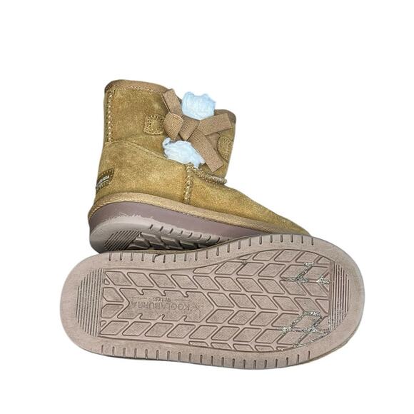 Koolaburra by UGG Victoria Girls Mini Boots Side Zip Size 10 Camel - Picture 5 of 6